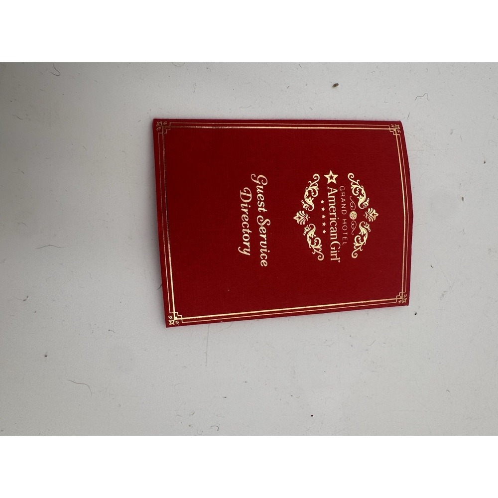 American‎ Girl Doll Grand Hotel Replacement Welcome Folder NEW!